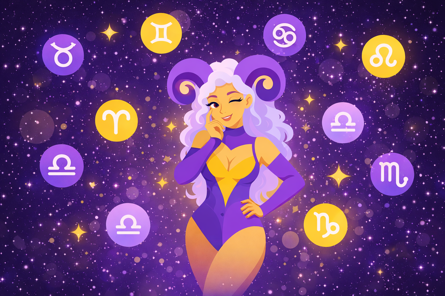 Astrological illustration for III The Empress